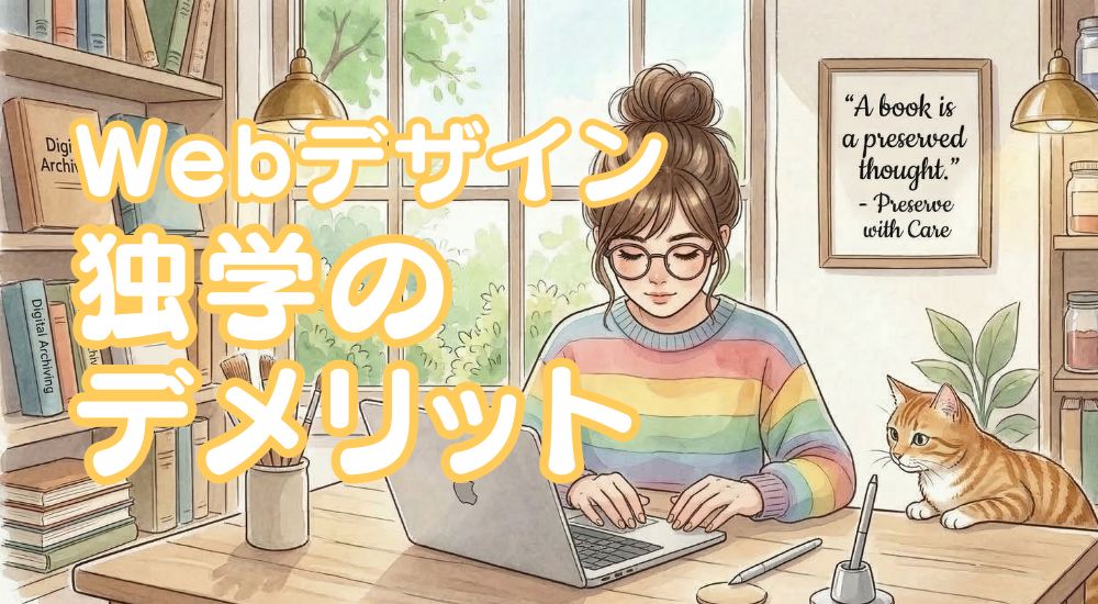 Webデザイン独学の3つのデメリット