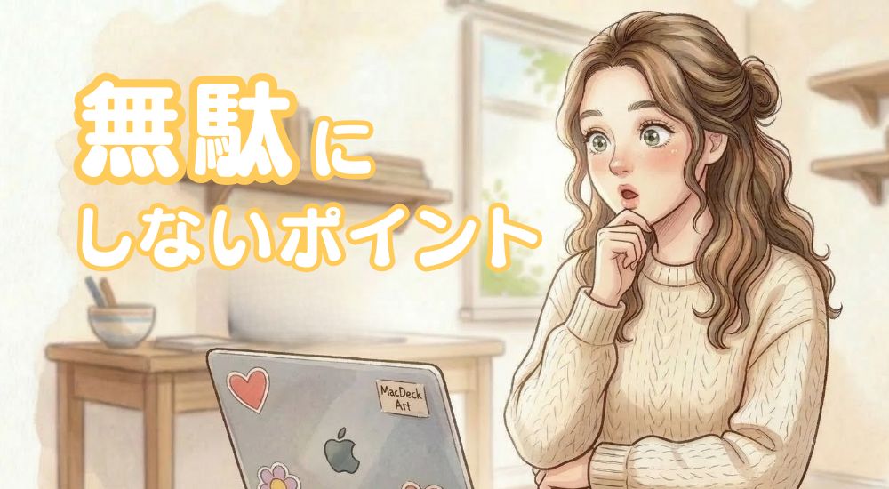 スクールを無駄にしないための4つのポイント